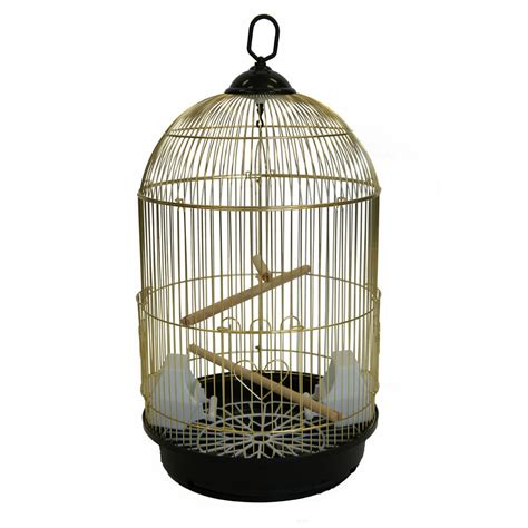 Walmart bird cage - Prevue Pet Products Jumbo Scrollwork bird cage in White 220W is a vintage inspired design featuring delicate scrollwork plus a decorative finial top. Fashionable yet functional there is plenty of space for your cockatiel or other small to medium sized bird to play and explore.